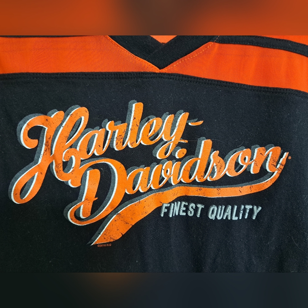 Harley Davidson Mesh Yoke T-shirt Size Large - Picture 6 of 6